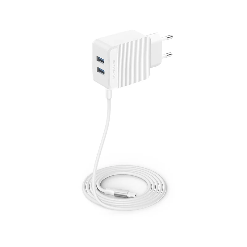 Лидер продаж надежное качество настенное зарядное устройство с 2 USB-портами штепсельная вилка европейского