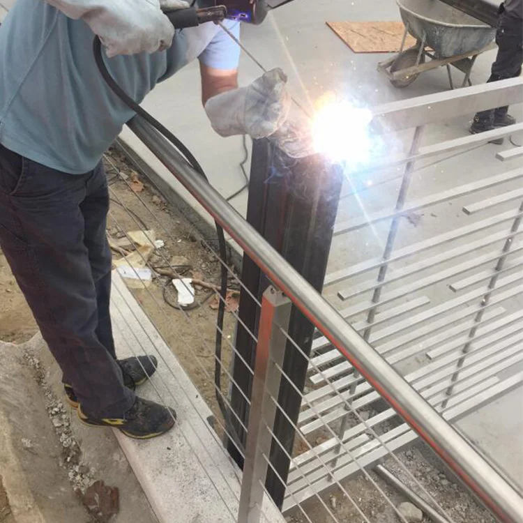 outdoor stainless steel staircase wire rope cable railing stainless steel for outdoor balcony railing designs