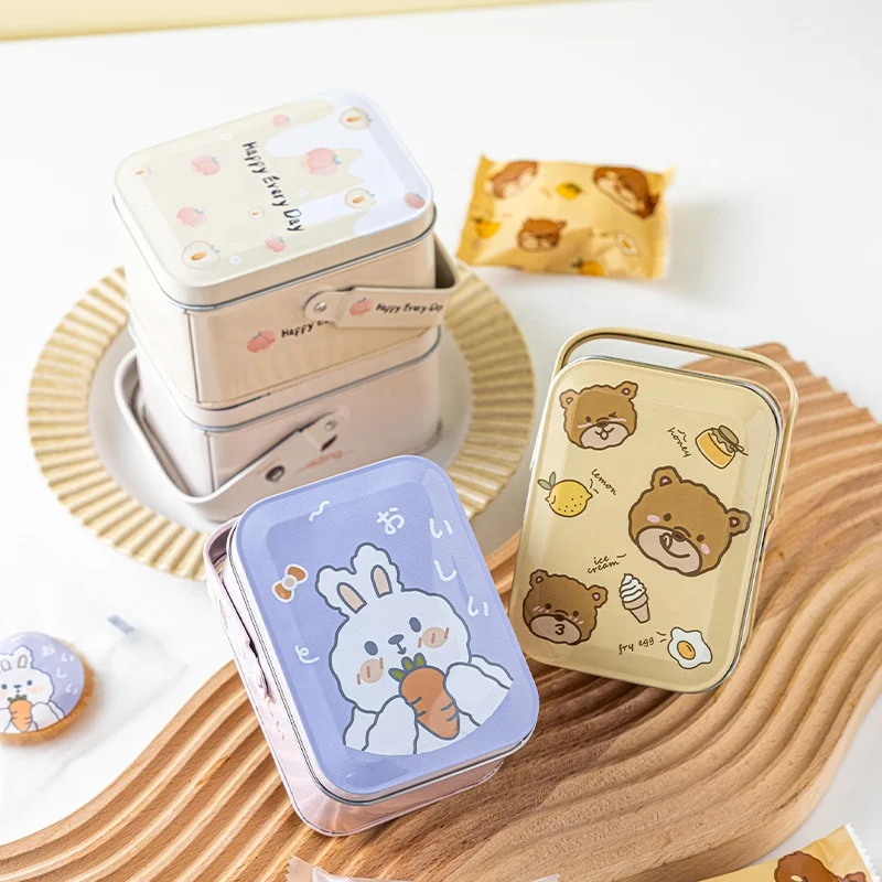 2024 new design tin box gift packing cookie box tin Christmas candy tin can with children safety wholesales
