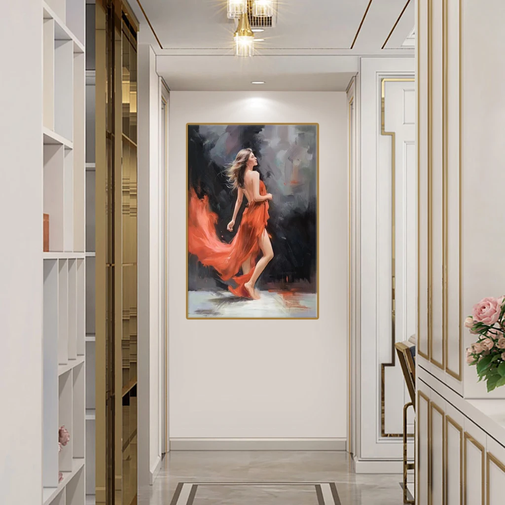 100% Handmade Modern High quality Colorful Sexy beauty Oil Paintings Art on Canvas Living room decorative painting