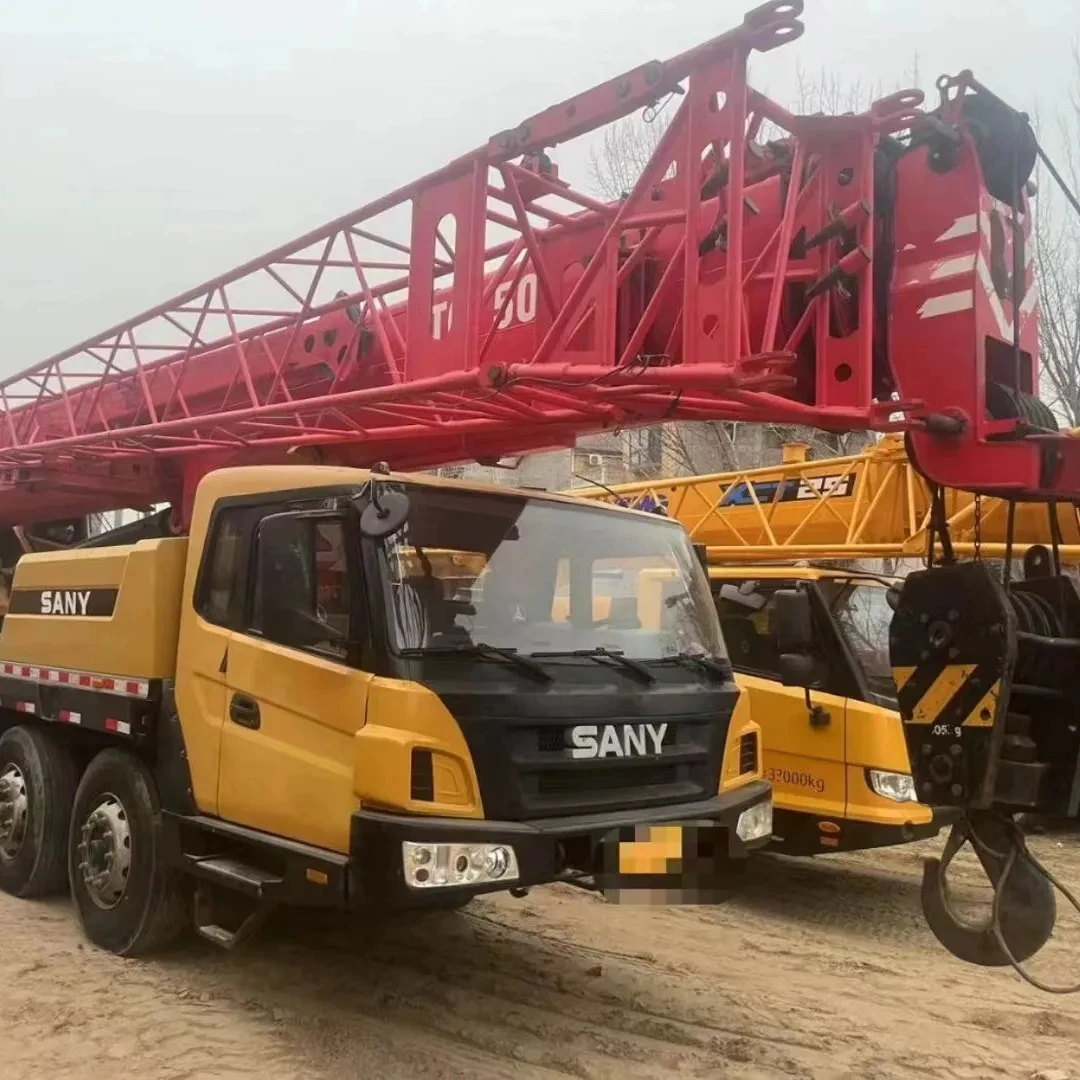 Used Original Color Crane  Truck  2019 2020 Year Second Hand Used Truck Cranes Sany 35Ton STC350T Mobile Crane