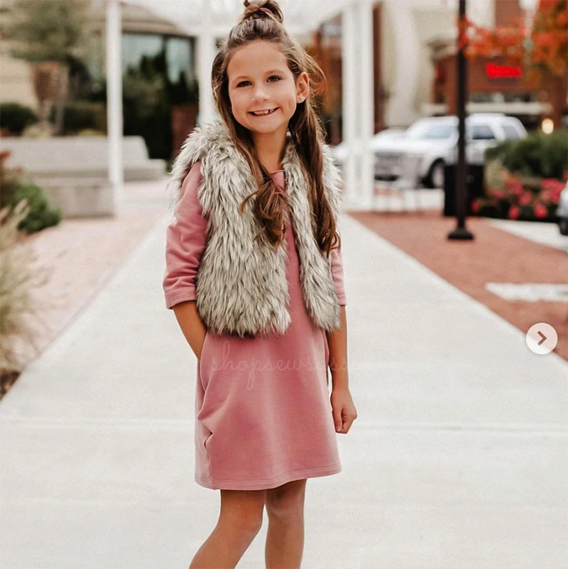 High quality family clothing  printed long sleeve  mom and me outfits dress