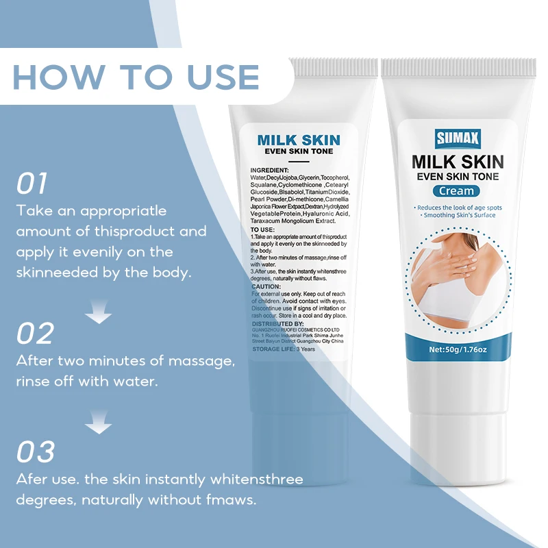 Sumax 50g Intimate Whitening Cream For Underarm Armpit Knees Elbows Areola Nipple Neck Bikini Line