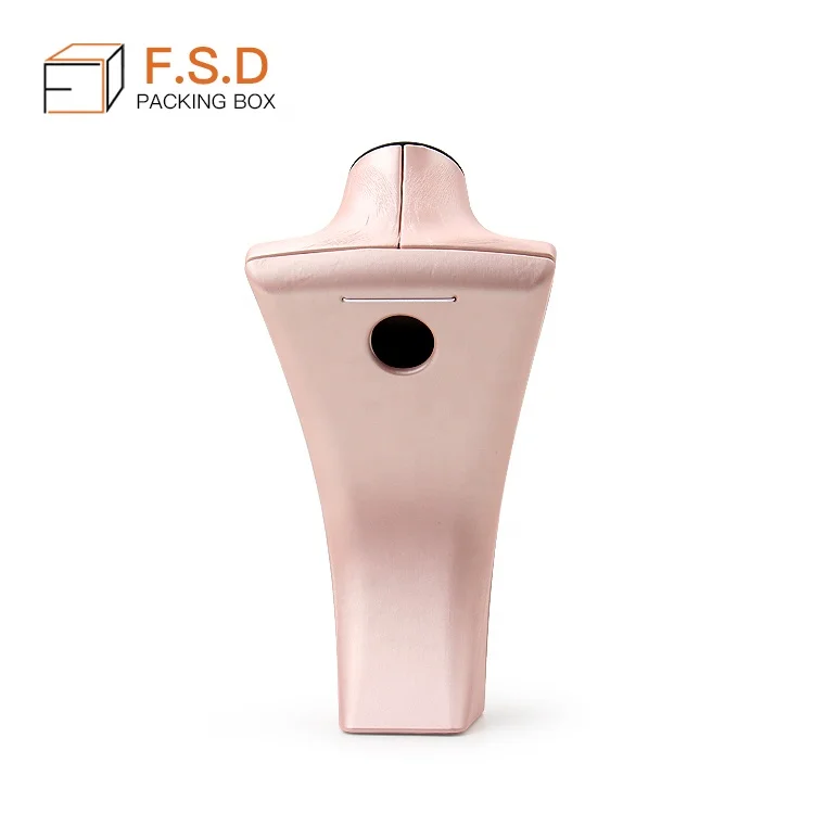 FSD hot sale customize pu leather jewelry display bust factory wholesale necklace stand