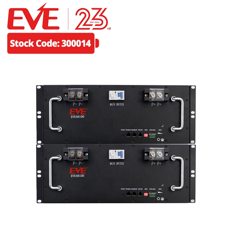 EVE 48100T 48V 100Ah батарея литий-железо фосфат lifepo4 аккумуляторная система для телекоммуникаций