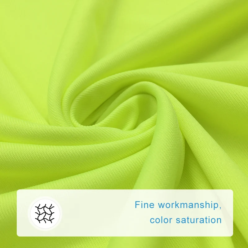 Stretch 140g Fabric Custom Superfine Polyester Cotton Spandex Fabric Knitted Plain Dyed Opp Bag+woven Bag Customized Color 172cm