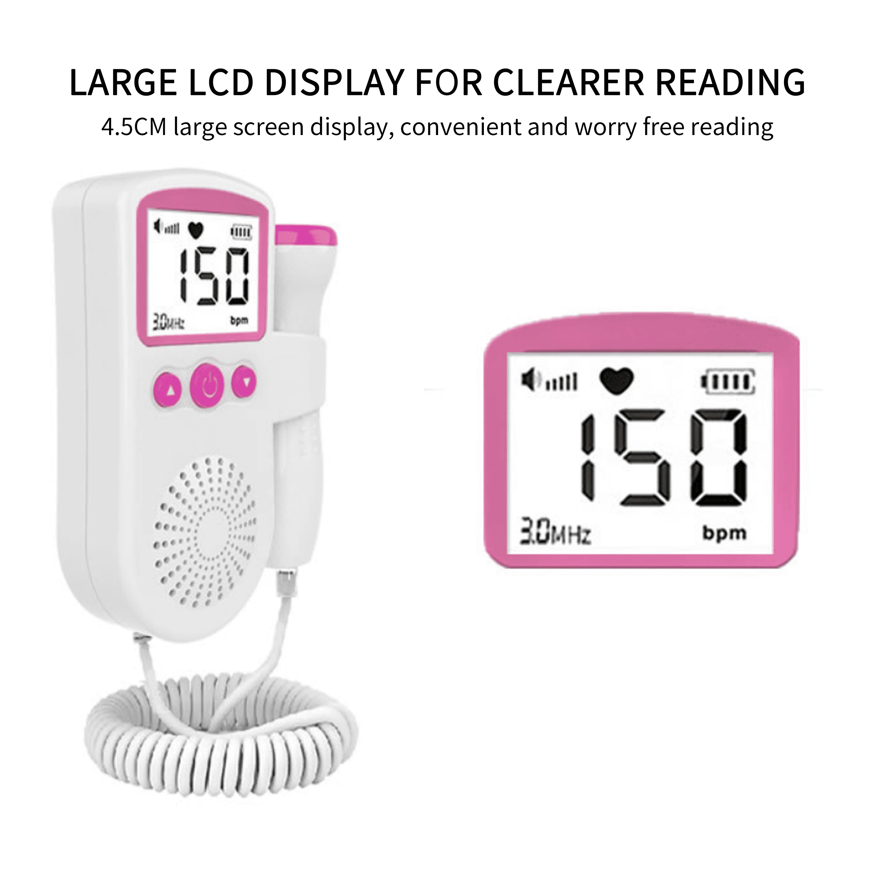 Fetal Doppler professional manufacturer production price, Portable ultrasound maternal and fetal heartbeat monitor