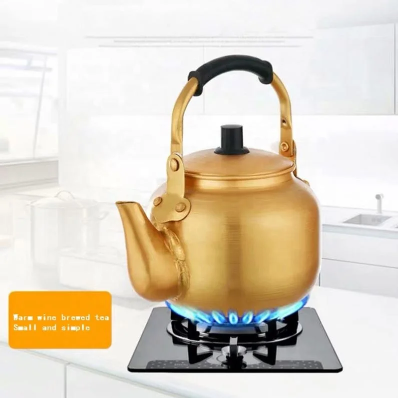 2021 прямые продажи с завода, алюминиевый желтый чайник, алюминиевый чайник, горячая Распродажа, большой объем, газовый чайник для воды