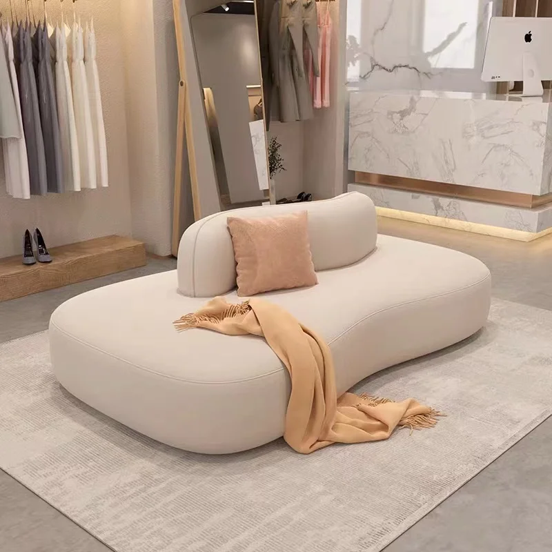 Modular Two-Sided Sofa Furniture Creative for Hotels Beauty Salons Clothing Stores Dining Areas Hotel Lounge Fabric