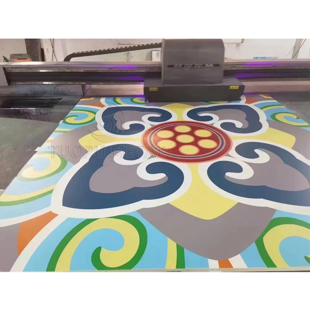 Exterior/Interior 3d UV Printing Background Wall Facade 3d Printing Aluminum Decorative Panel For Metal Cladding