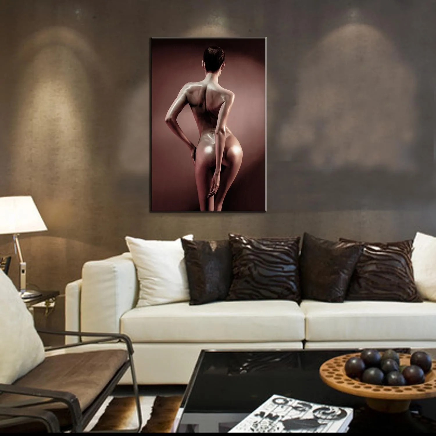 Custom modern paintings sexy woman nude girls art wall canvas decor picture