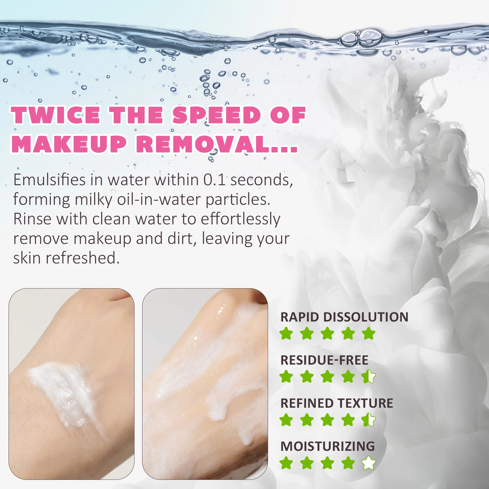 Wholesale Private Label 100ml Natural Face Make Up Cleansing Cream Waterproof Makeup Remover Cleansing Balm For All Skin Types
