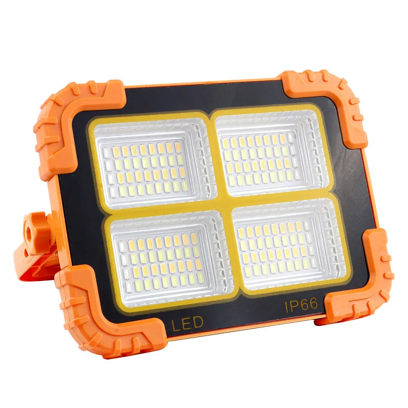 Multifunctional Working Light 4 Modes Handheld Solar USB C Charging Strong Magnet COB Foldable Work Lamp Emergency Car Repairing