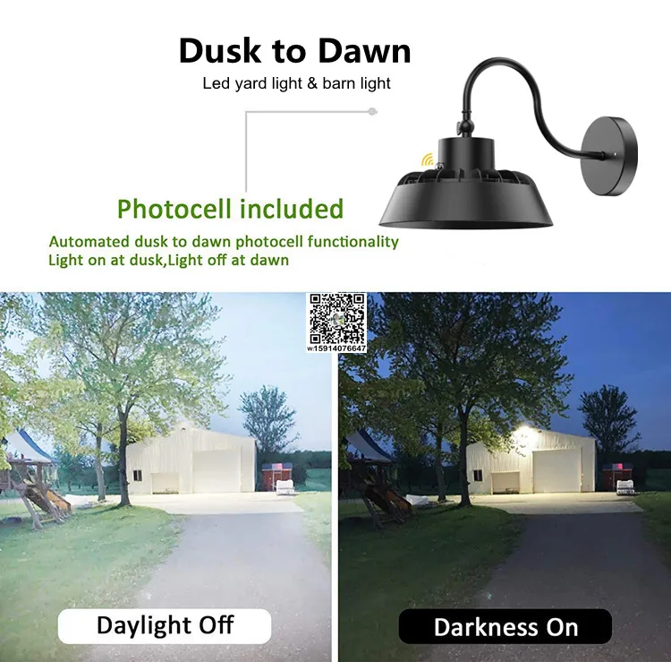Goose neck 180 degree adjustable led barn lamp fixture exterior SAA C-tick RCM CE  ip65 Waterproof 100-347V 230V Yard led