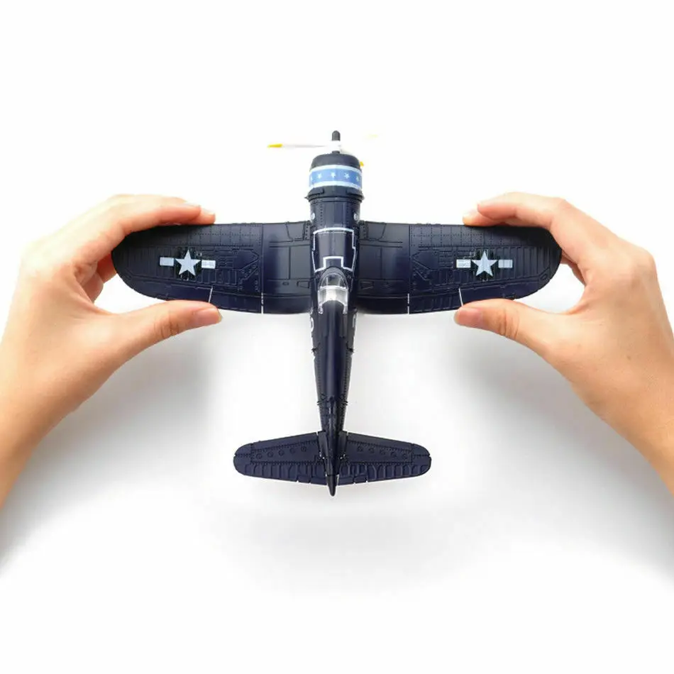 
1/48 Scale US NAVY F4U Corsair Fighter Assemble Fighter Model Toys Building Bricks Combat Aircraft War-II Random Color 