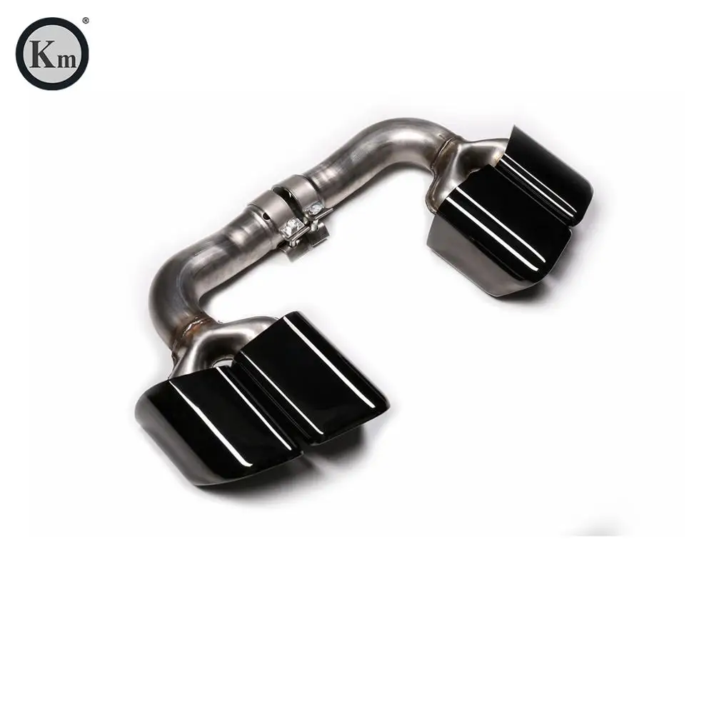 KM  for  Cayenne Turbo style 9Y0   2018-up exhaust tip exhaust pipes muffler tips tail pipe black titanium normal style