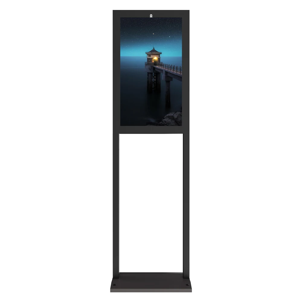 lockable kiosk floor standing advertisement LCD and touch screen advertising machine displays digital signage