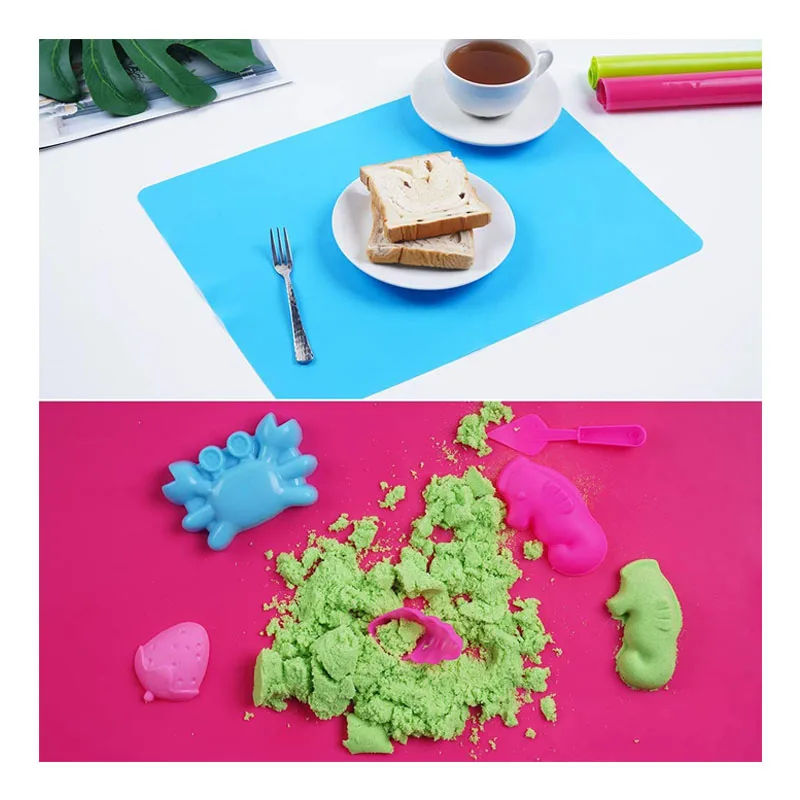 Customized dinning table mats natural modern tablemats placemat  silicone baby placemat