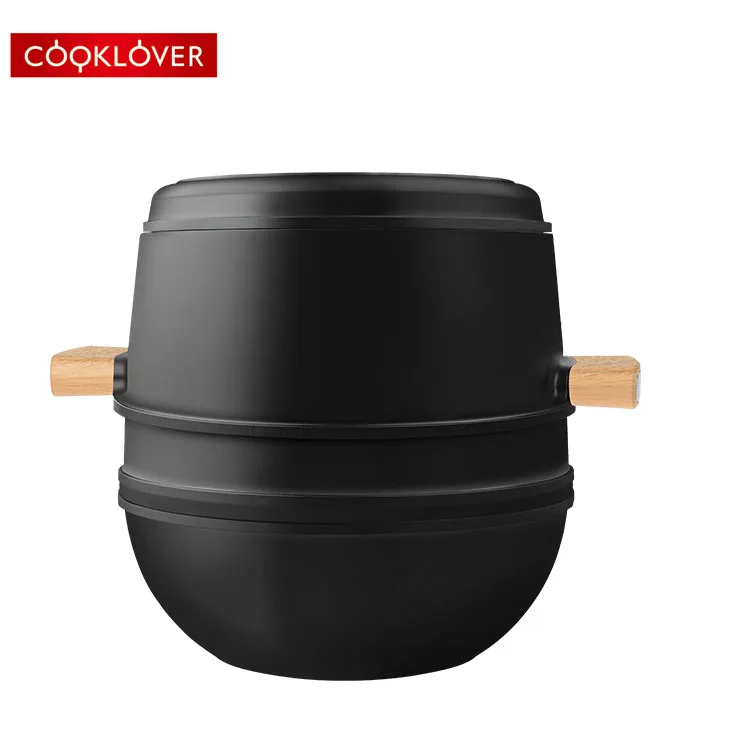 Cooklover Best Kitchen Ware Induction Cooking Pot Cookware Set With Glass Lid