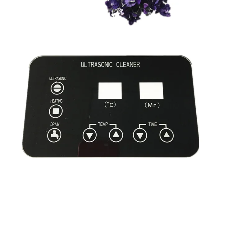 Electrical Appliance Touch Panel Silk Screen Laser Carving Display Window Switch Panel with Tempered Float Glass Processing