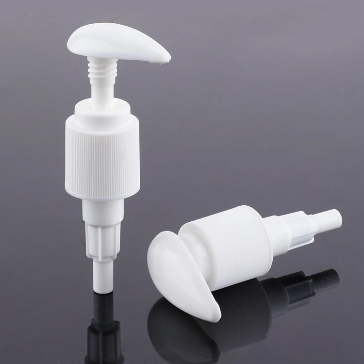 Ningbo Yuyao manufacturer 24mm 28mm plastic liquid pump soap dispenser UV coating white lotion pump,face lotion pump