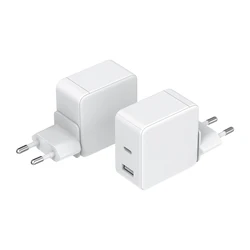 Amazon New Arrival Top Seller 60W PD 3.0 USB Type C Fast Charging Wall Charger Dual Adapter Universal For Iphone Android