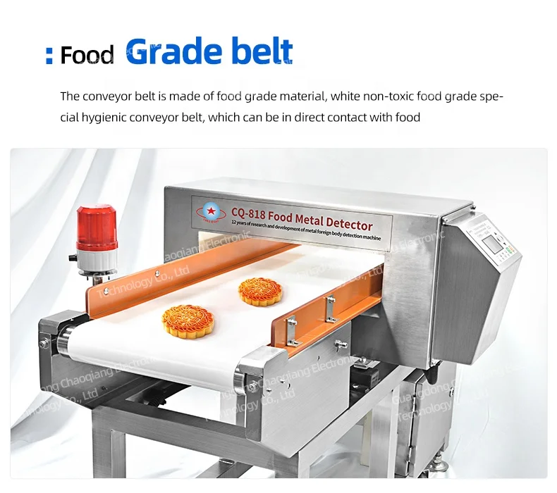 304 stainless steel cold drawn process intelligent all-metal detector can be customized a variety of rejection devices