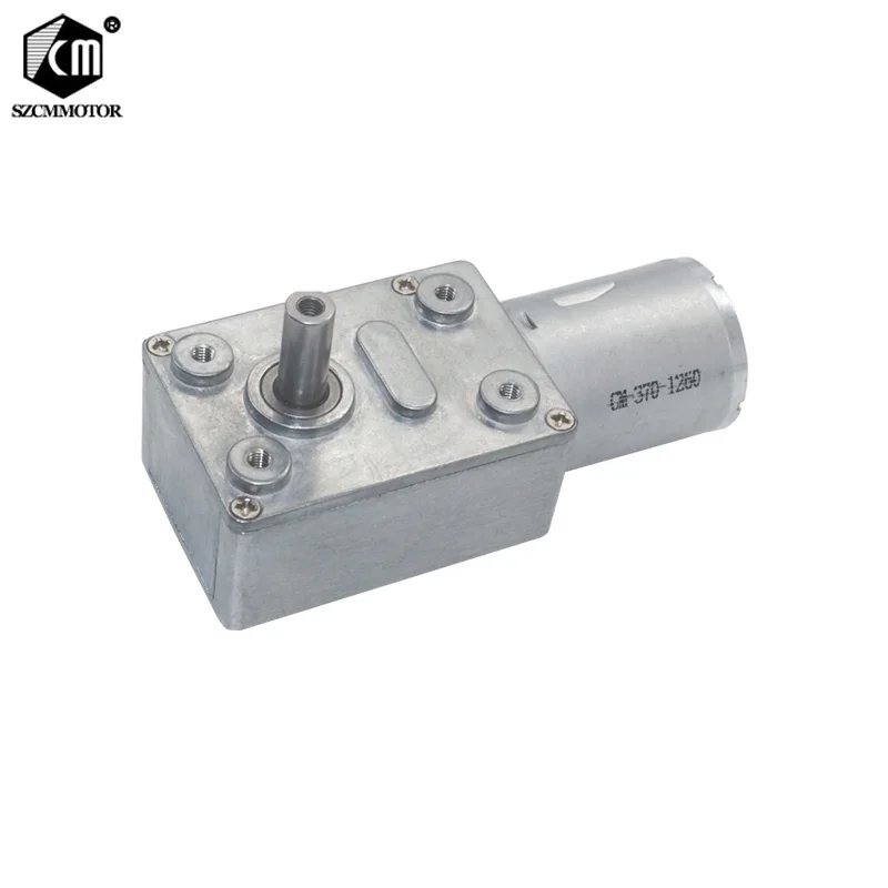 JGY-370 mini generator motor DC 6V 12V 24V Worm Gear Motor With Metal 10 rpm dc worm gearbox 11PPR Encoder For Arduino DIY