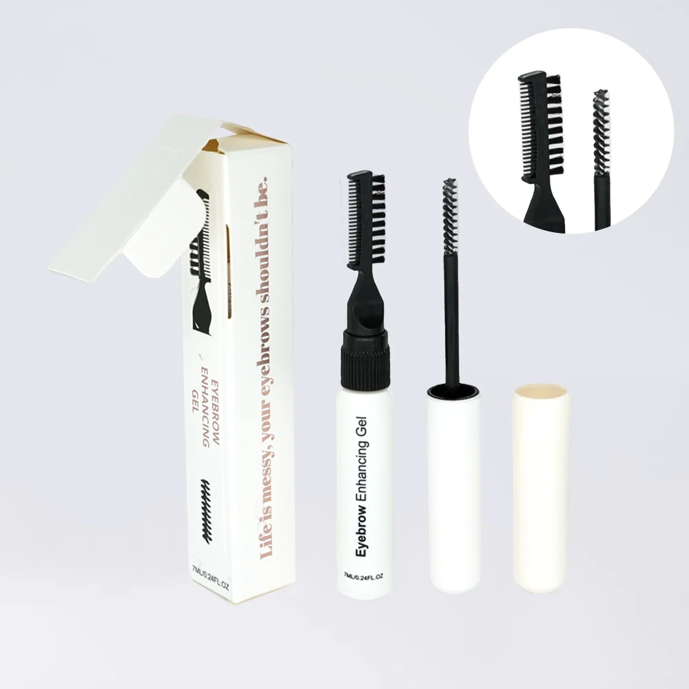Natural Private Label Eyebrow Gel Cruelty Free Brow Styling Gel Set Eyebrow Enhancer Mascara Waterproof Brow Enhancer Gel