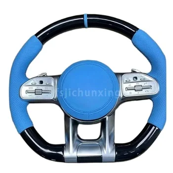 Carbon Fiber Steering Wheel For Mercedes Benz AMG W204 W205 W211 W203 W212 W176 W213 Cla W210 W124 W177 W221 A C E S Class