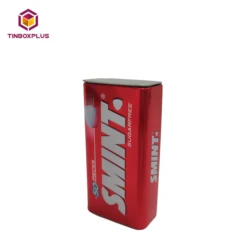 Hot Sale Xylitol Tin Can Metal Packing Embossing Small Candy Mint Tin Pocket Tin Can With Hinged Lid