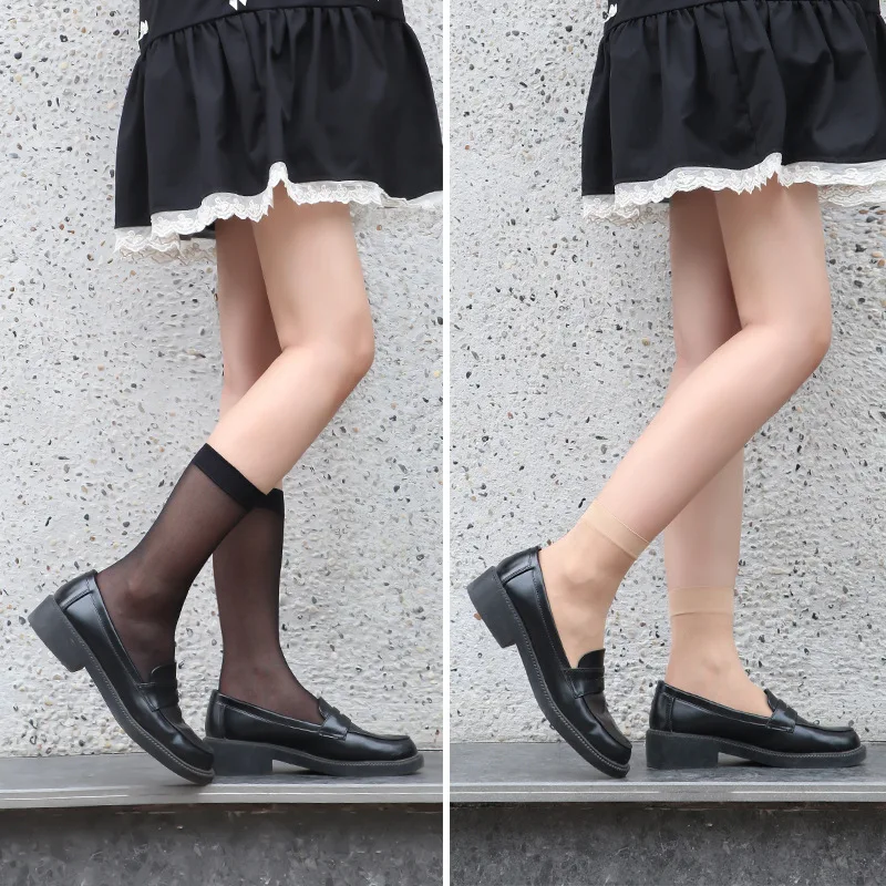 Summer short stockings ultra-thin absorb sweat permeability socks bamboo charcoal ladies bamboo ankle socks