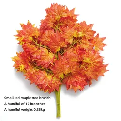Simulation plant wholesale Small artificial red  Vertical Garden Decorative Artificial Maple Tree