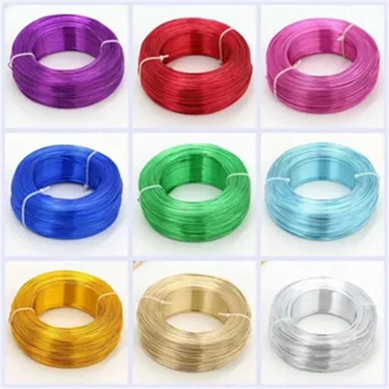 1.0mm 3.0mm Aluminum Wire for Clothes Hangers Colored Aluminum Line for Gardening And Fashion Decoration