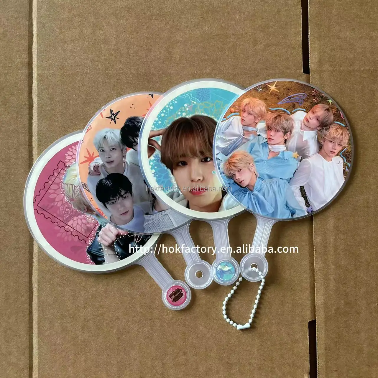 Fashion Custom Kpop Idol Event Gift Personalized Plastic Hand Fan Customizable Mini Plastic Crafts