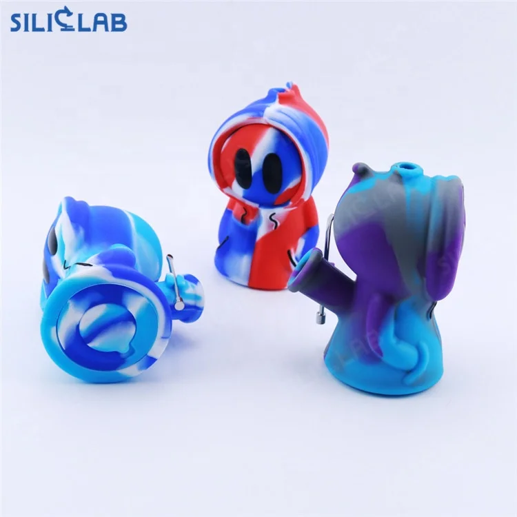 Tobacco Silicone water bubbler smoking pipe Smokeshop accessories Ghost Oil Rubber Smoke holder