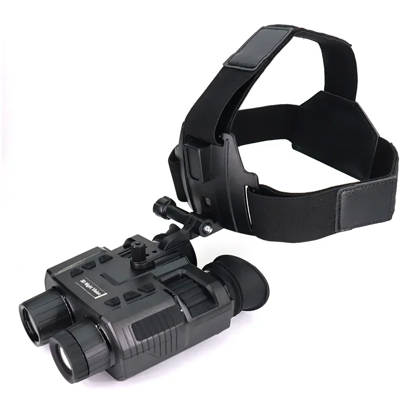 New Helmet mounted night vision go-ggles for 100% darkness Naked eyes 3D Display HD Digital infrared hunting nigght Vision cam