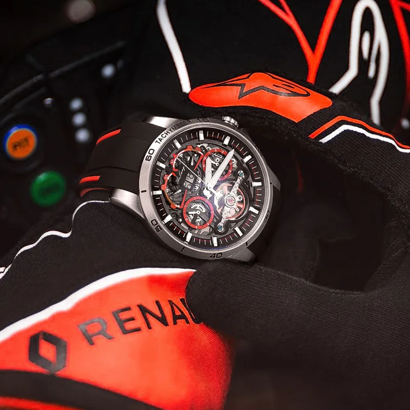 Водонепроницаемые мужские часы с турбийоном