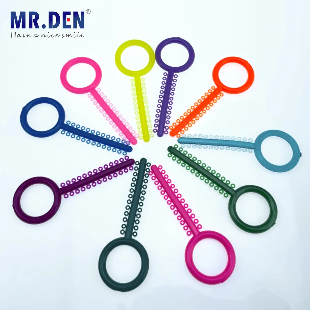 Медицинские зубные Орто-зубные брекеты резинки подтяжки эластичные Связки 49 цветов