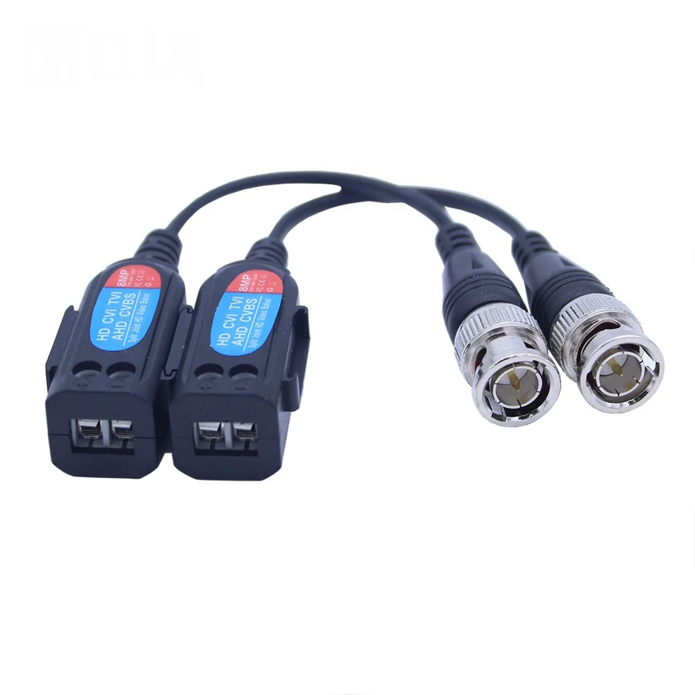 BNC Transceiver Transmitter UTP 1ch PV Passive Power HD 4K 5MP 8MP RJ45 CCTV Video Balun