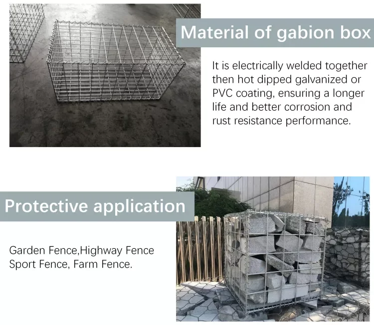 High Tensile Hot Dipped Galvanized Welded Gabion