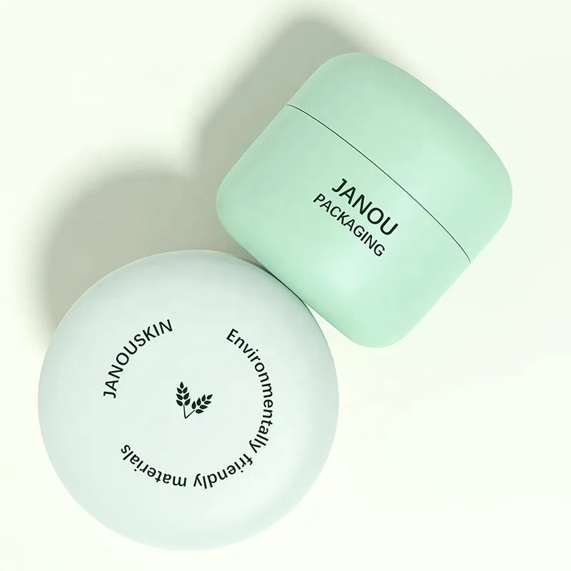 Biodegradable PMU calcium carbonate stone powder shell powder environmental protection face cream jar 30g 50g 100g skincare cosm