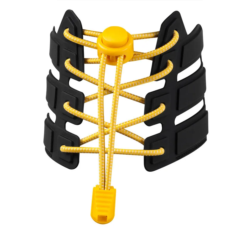 K445 New 19 colors Sneaker ShoeLaces Elastic No Tie Shoe Laces Stretching Lock Lazy laces Quick Rubber Shoelace Shoestrings