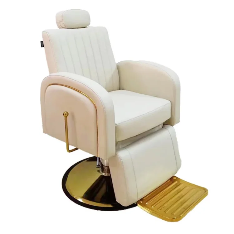 Green modern hair salon furniture beauty styling pink salon chair equipment Hair furniture Modern barber chair set