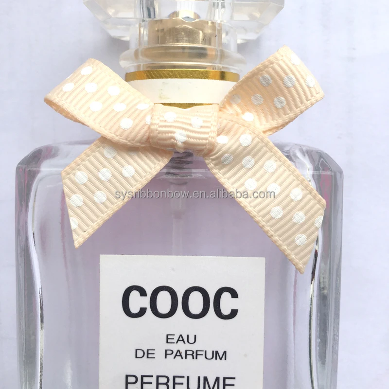 Custom Personalized Pre-Made Packaging Tie Bottle Decoration 196 Colors 100% Polyester Satin Ribbon Bow for Gift bow wrapping