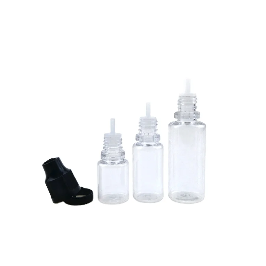 Wholesale 15ml PET Soft Extrusion Transparent Plastic Serum Drop Bottle  Round Drops Bottles For Eye Liquids