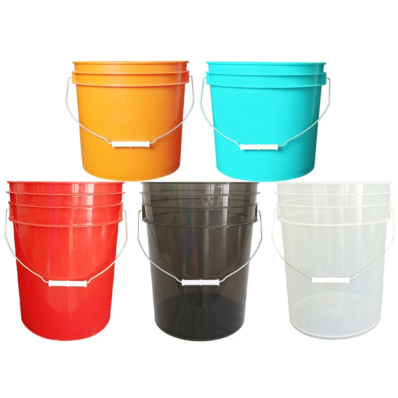 Перерабатываемое 5-галлонное ведро с ручкой, пластиковое ведро для автомойки, поставка с завода, пластиковое ведро для мытья 3,5 галлонов