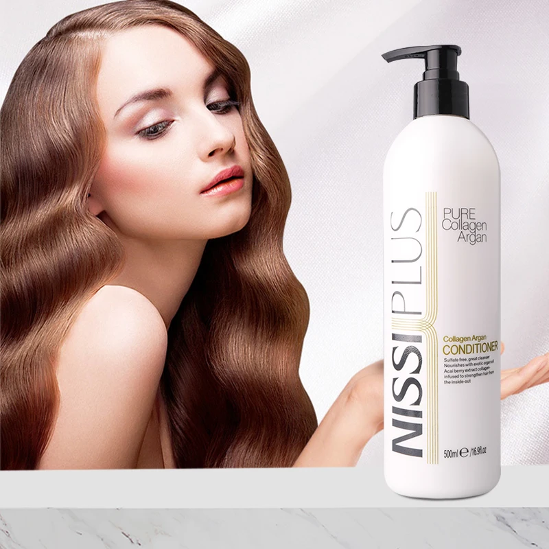 sulfate free anti-frizz moisturizing smoothing cream pure collagen hair mask hair treatment protein for hair private label 500ml