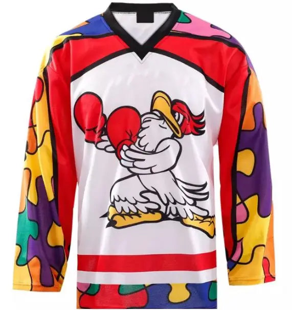 ice hockey jersey any logo sublimated printed custom hockey jersey for men