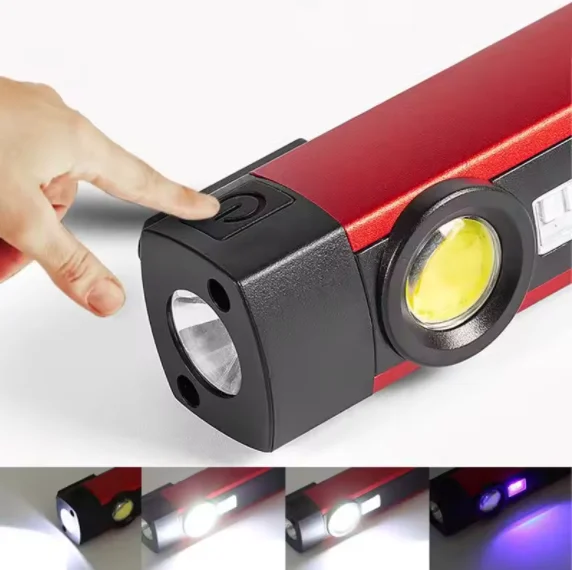 New hot sale 2 in 1 portable mini give away promotion gift cheap aluminum EDC zoom pocket clip flashlight rechargeable torch led